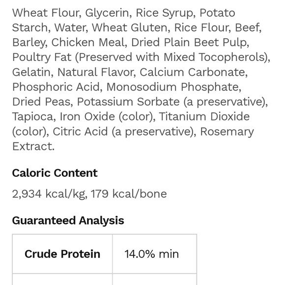 Rachael Ray Nutrish Soup Bones Beef & Barley Flavor Chews Dog Treats - Picture 6 of 7